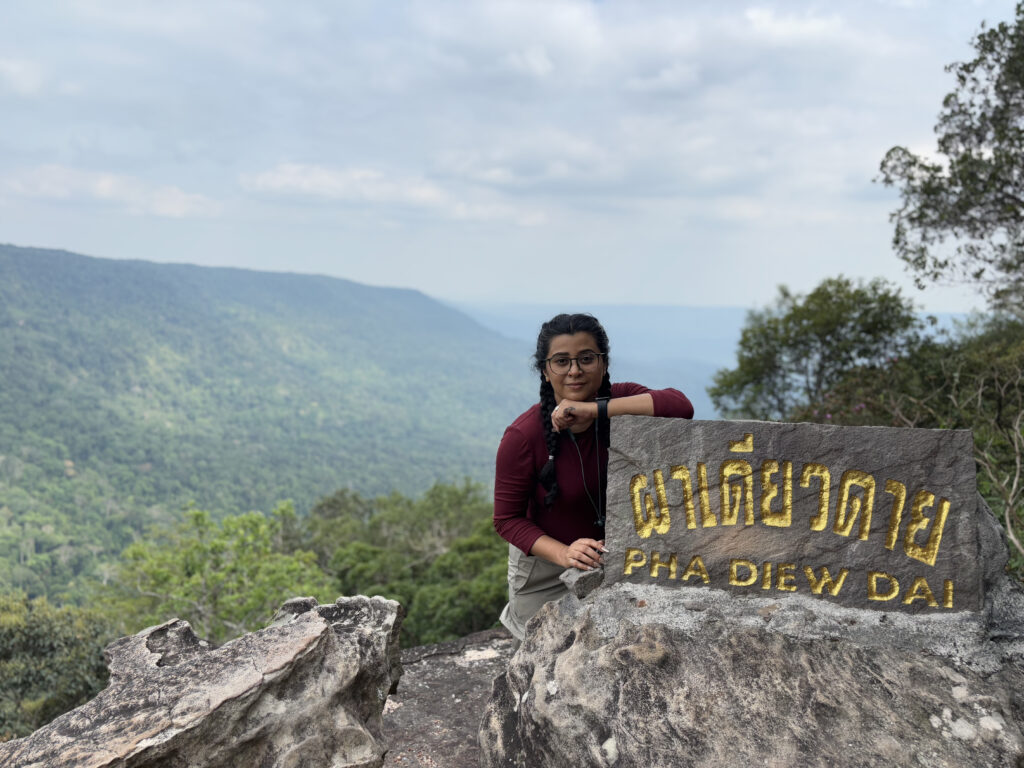 Aditi Roy at Pha Diew Dai viewpoint Khao Yai Thailand